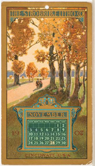 Calendar Card / November 1907