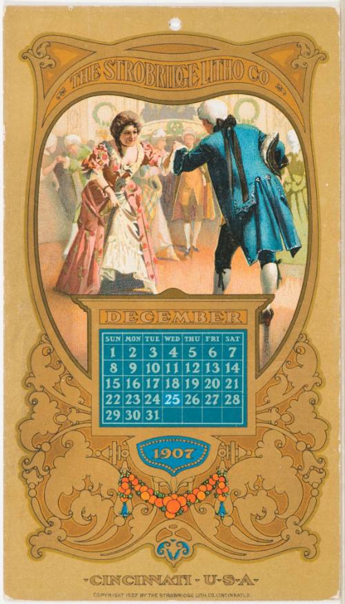 Calendar Card / November 1907