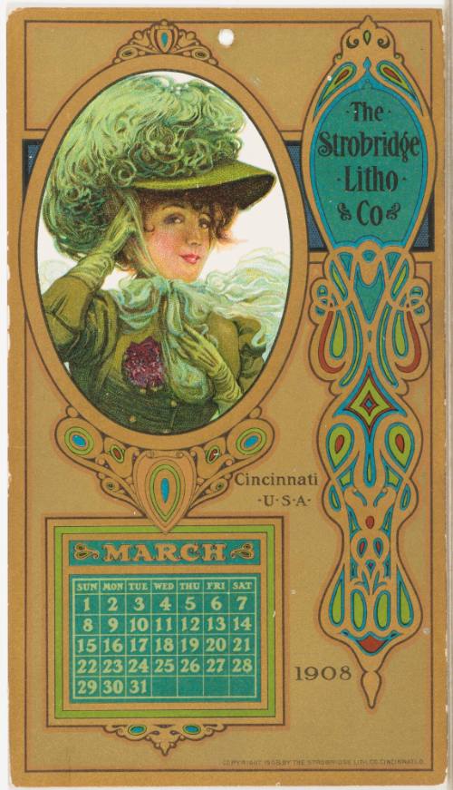 Calendar Card / March 1908