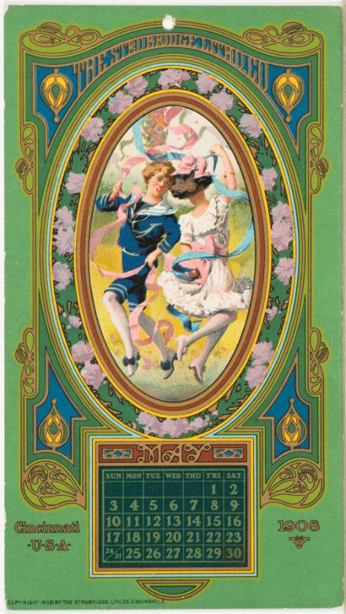 Calendar Card / May 1908