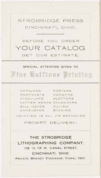 Calendar Card / August 1908