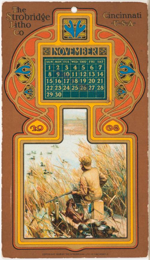 Calendar Card / November 1908