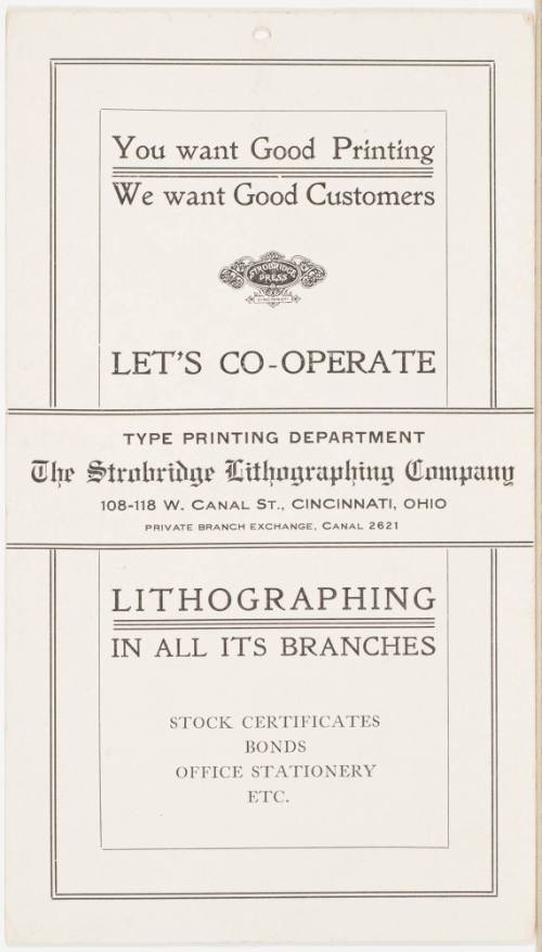 Calendar Card / March 1909