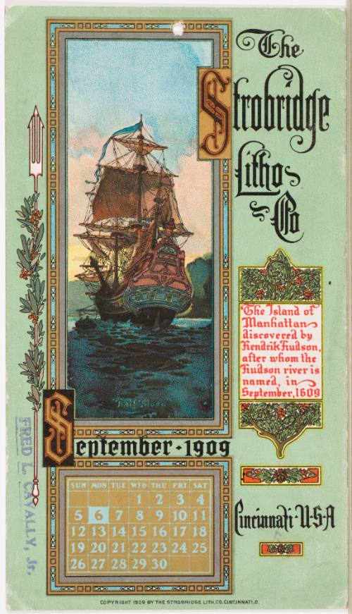 Calendar Card / September 1909