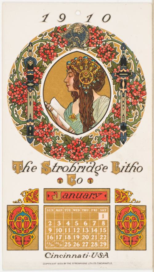 Calendar Card / January 1909