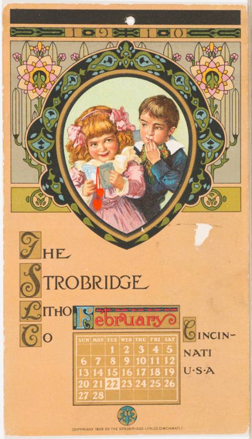 Calendar Card / February 1910