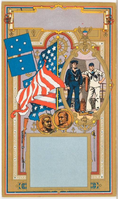 Calendar Card / 1900 Navy