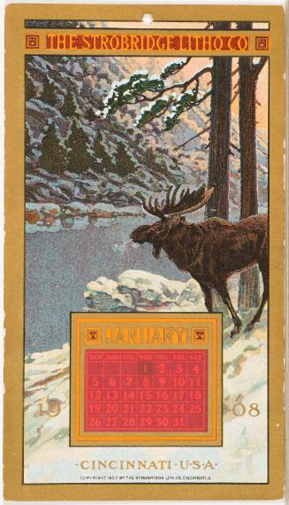 Calendar Card / January 1908