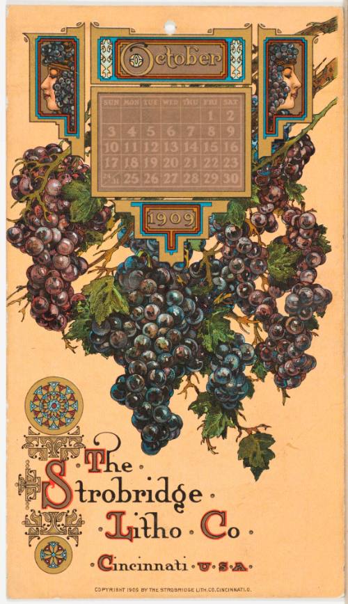 Calendar Card / October 1909