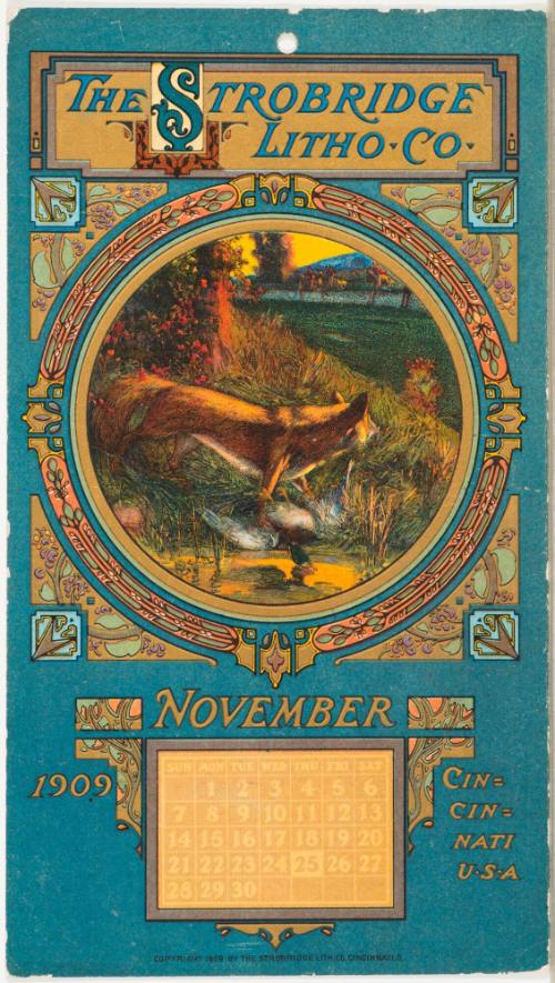 Calendar Card / November 1909