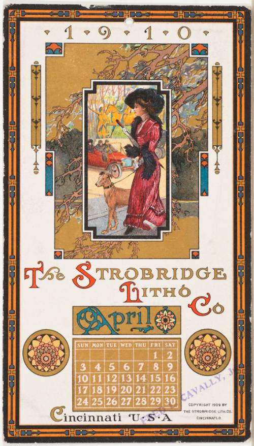 Calendar Card / April 1910