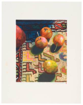 Crab Apples and Shadows on Sumak Rug