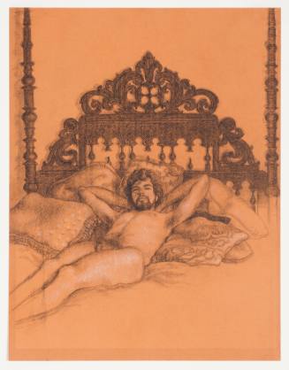 Figure on Antique Bed
