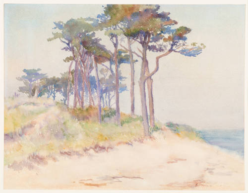 Recto: Trees Along Shoreline