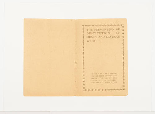 The Prevention of Destitution