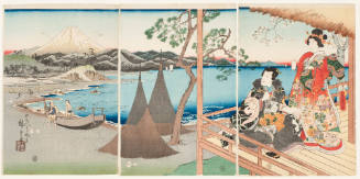 A Modern Narihira with a Companion at Tago Bay