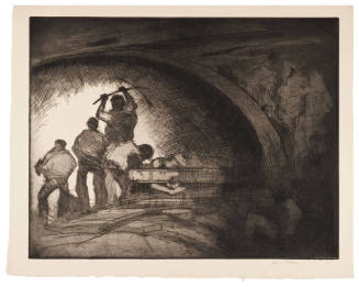 An Interior of a Coal Mine