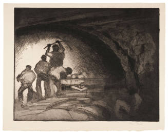 An Interior of a Coal Mine