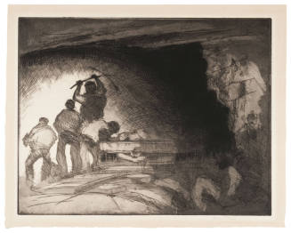 An Interior of a Coal Mine