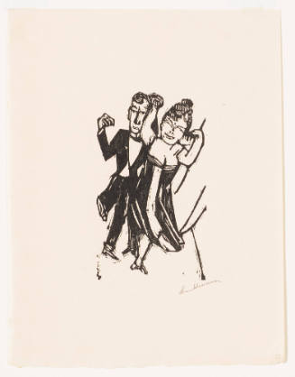 Pair of Dancers (small plate)