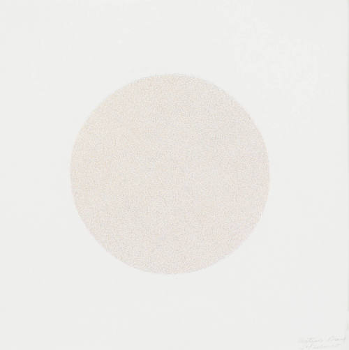 Lines, Not Long, Not Heavy, Not Touching, Drawn at Random (Circle) in Four Colors, Printed in Four Directions