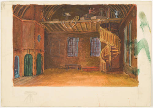 Toy Shop Backdrop for the Ballet "Coppelia" (Act I)