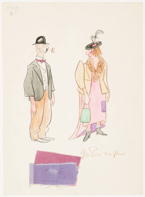 Guests (George Price Couple) from the Ballet "The New Yorker" (Scenes II and III)