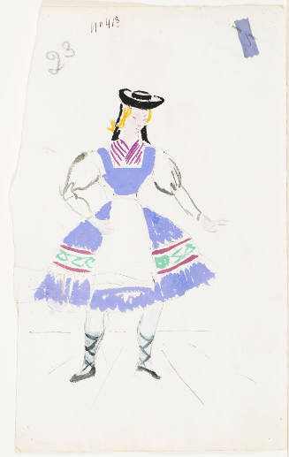 Tyrolean Dancer for the Ballet "Vienna 1814"