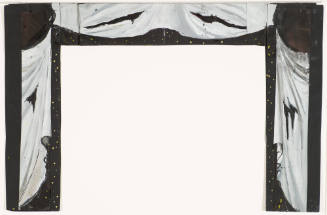 Curtain Design for the Ballet "Devil's Holiday" (Diable S'Amuse)