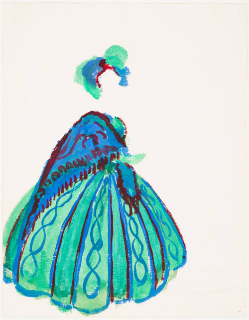 The Glove Seller/Lady in Green for the Ballet "Gaité Parisienne"