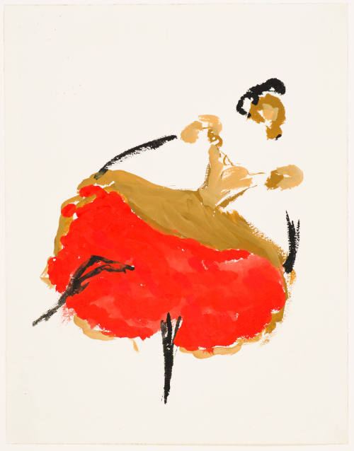 Can Can Dancer for the Ballet "Gaité Parisienne"