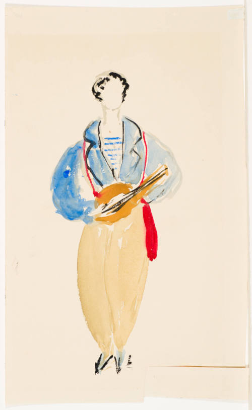 Troubadour (?) for the Ballet "Gaité Parisienne"