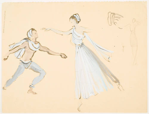 Costume Study from the Ballet "The Seventh Symphony" (Possibly from the Third Movement: The Sky)