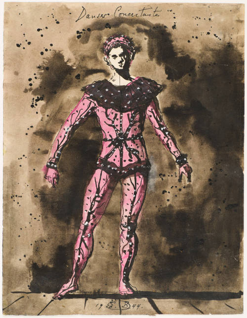 Man's Ensemble Costume for the Ballet "Danses Concertantes"