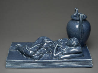 Small Sculpture: Reclining Woman and Urn