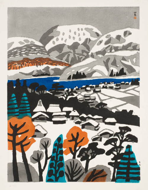 Lakeside Village in the Snow