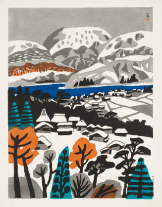 Lakeside Village in the Snow