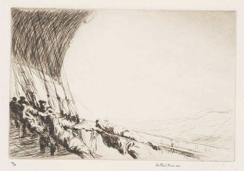 Walking up the Topsail