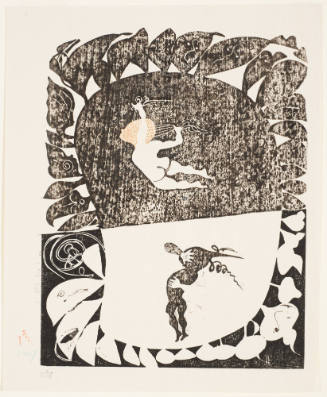 Putti Floating in Vegetable-Trimmed Space