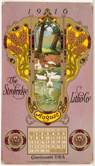 Calendar Card / August 1910