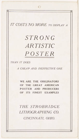 Calendar Card / August 1910