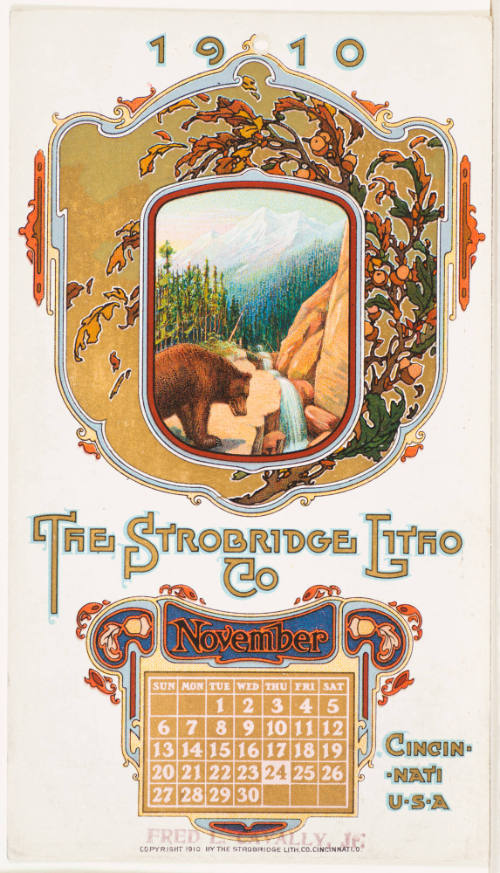 Calendar Card / November 1910