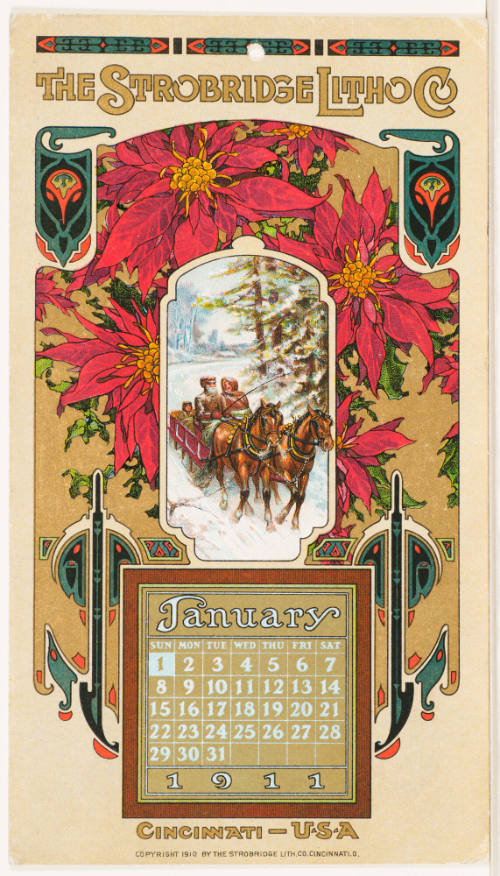 Calendar Card /  January 1911