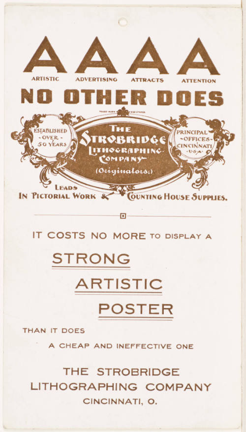 Calendar Card /  April 1911