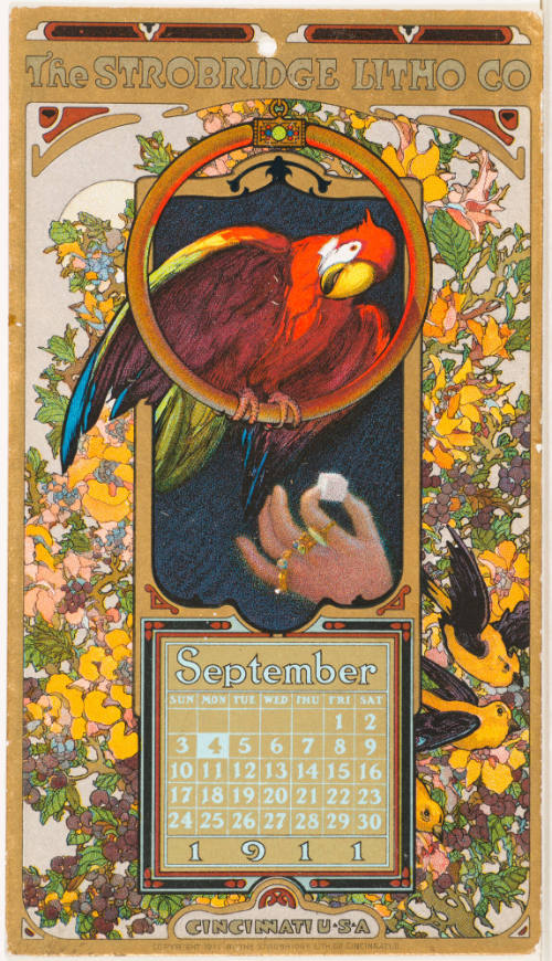 Calendar Card /  September 1911