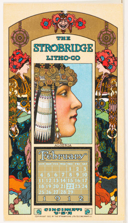 Calendar Card /  February 1912