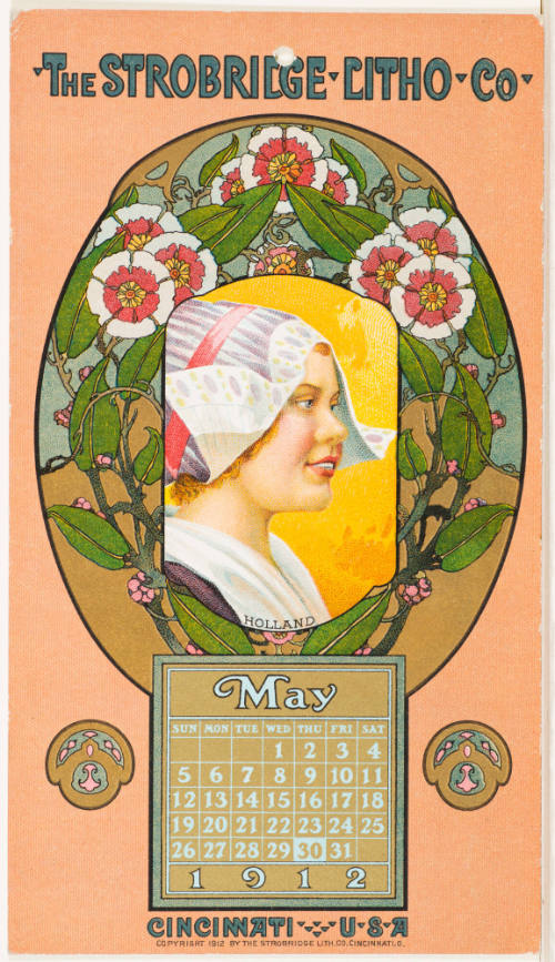 Calendar Card /  May 1912