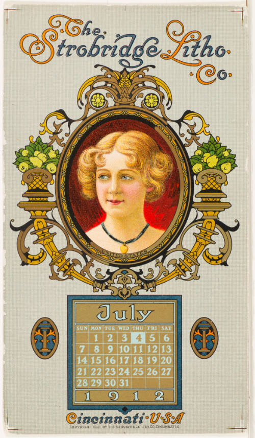 Calendar Card /  July 1912