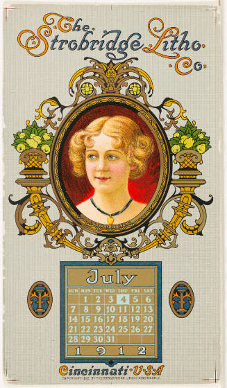 Calendar Card /  July 1912