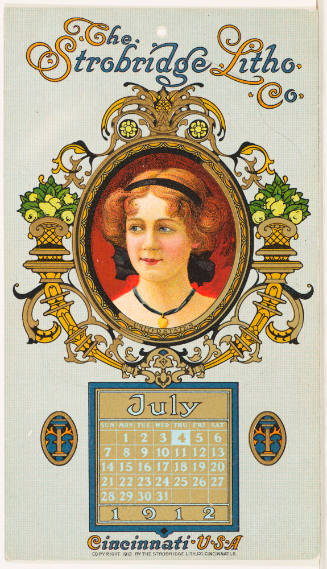 Calendar Card /  July 1912